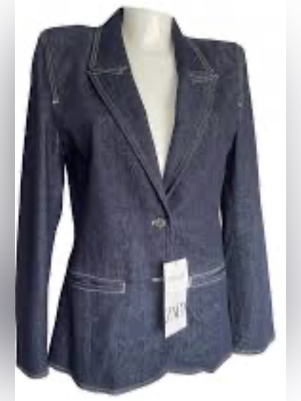 Zara dress jeans jacket